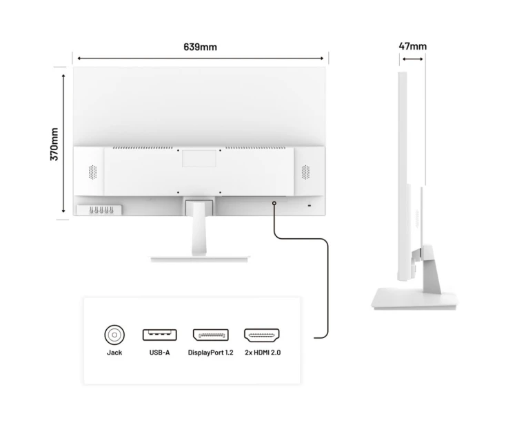 Monitor JAPANNEXT 71,1cm JN-IPS280UHD60F-P-W 16:9 HDMI/DP UHD