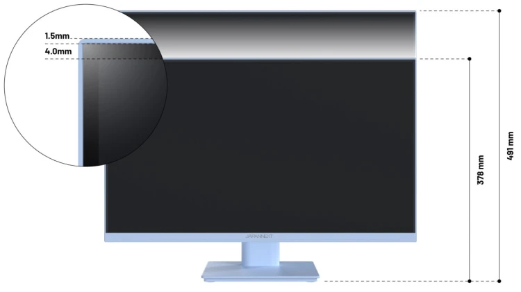 Monitor JAPANNEXT 60,5cm JN-I238FHD120F-HSP-BB 16:9 HDMI niebieski FHD
