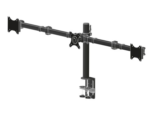 Uchwyt biurkowy do 3 monitorów IIYAMA DS1003C-B1 do ekranów 10-27 cali