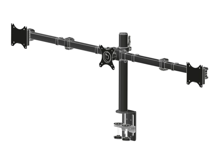 Uchwyt biurkowy do 3 monitorów IIYAMA DS1003C-B1 do ekranów 10-27 cali