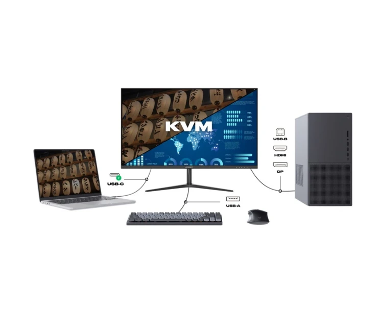Monitor JAPANNEXT 68,5 cm JN-IPS27WQHDR-C65W 16:9 HDMI/DP WQHD