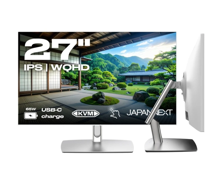 Monitor JAPANNEXT 68,6cm JN-IPS27WQHDR-C65W-FLD-T HDMI/DP Touch WQHD