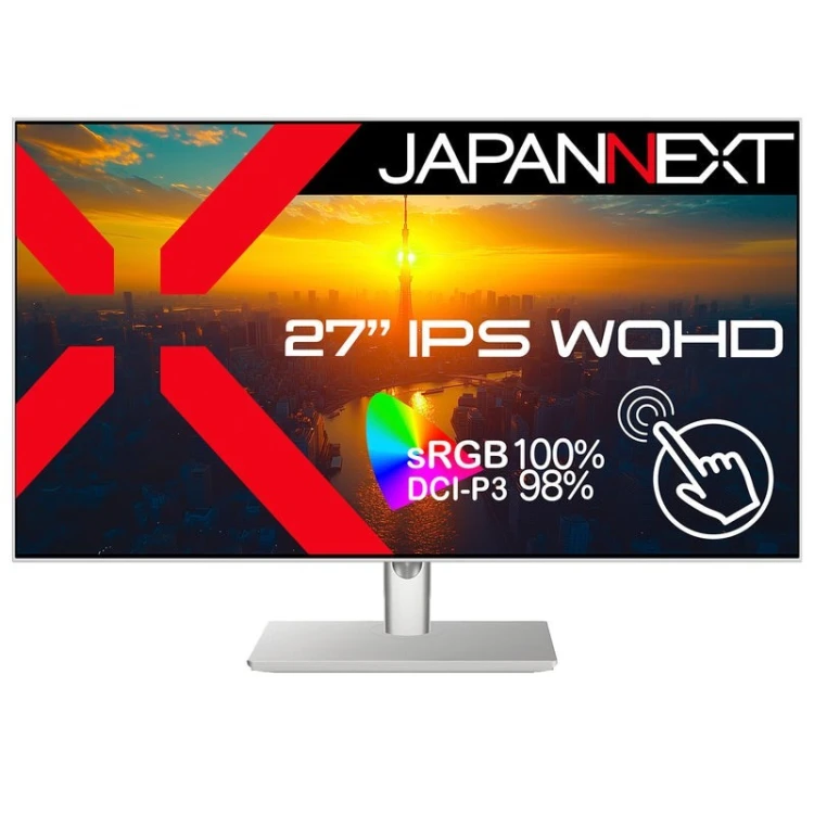 Monitor JAPANNEXT 68,6cm JN-IPS27WQHDR-C65W-FLD-T HDMI/DP Touch WQHD