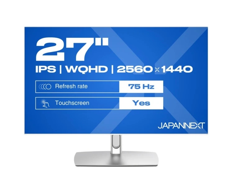 Monitor JAPANNEXT 68,6cm JN-IPS27WQHDR-C65W-FLD-T HDMI/DP Touch WQHD