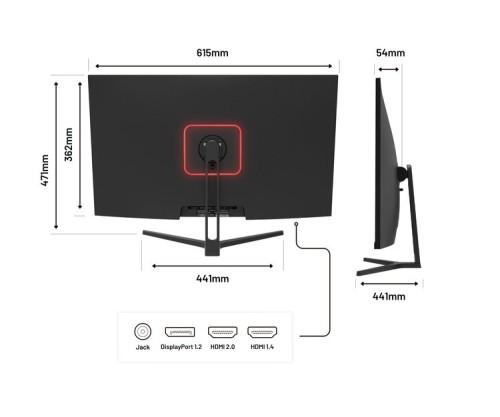 Monitor JAPANNEXT 80,0 cm JN-V315UHDR 16:9 HDMI/DP UHD