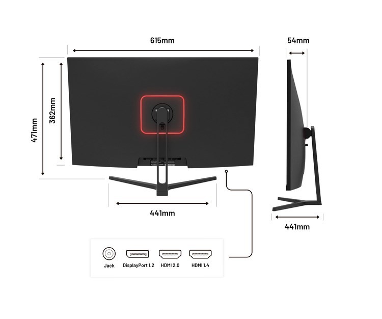 Monitor JAPANNEXT 80,0 cm JN-V315UHDR 16:9 HDMI/DP UHD