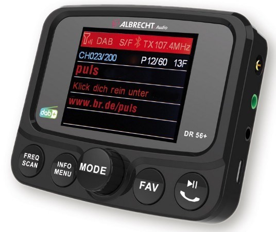 Albrecht DR 56+ Radio samochodowe Adapter DAB+