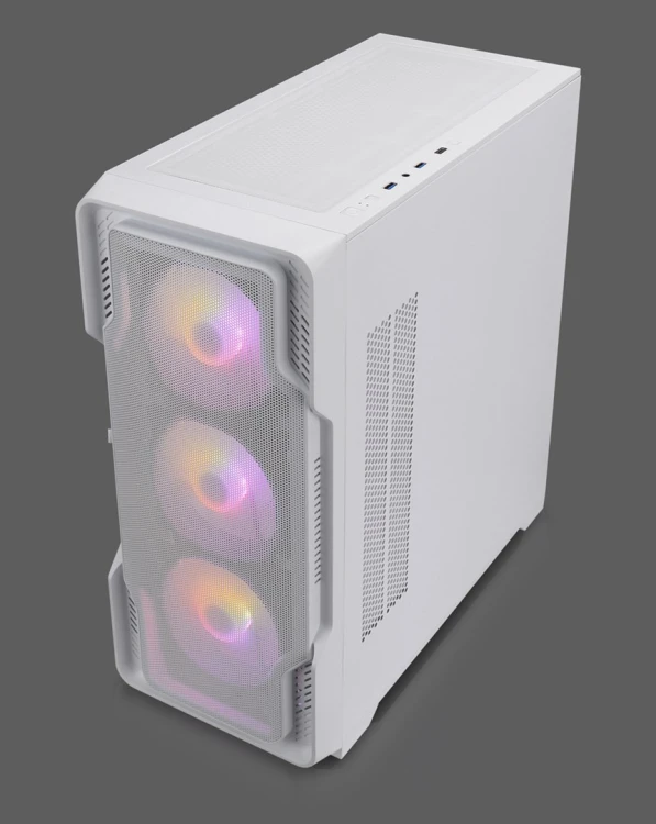 Nanoxia DS-9ARGB-W zabezpieczenia & uchwyty komputerów Midi Tower Biały
