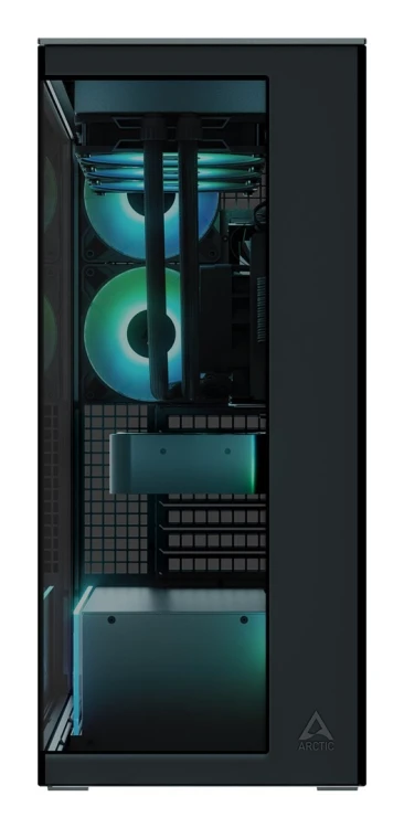 Obudowa Arctic Xtender Schwarz Glasfenster ohne GPU mount