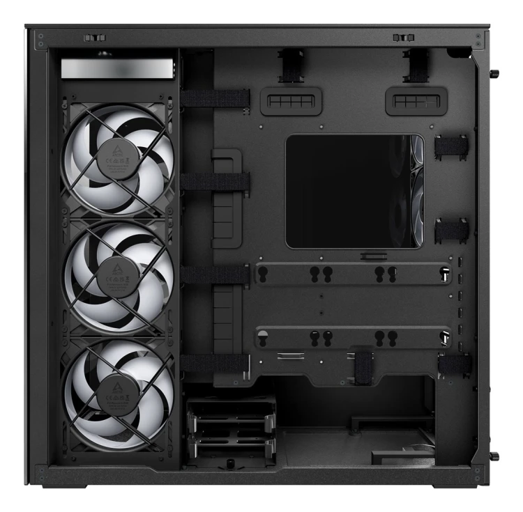 Obudowa Arctic Xtender Schwarz Glasfenster ohne GPU mount