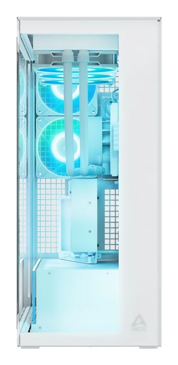 Okno Arctic Xtender Weiß Transparentes Glasfenster mit GPU mount