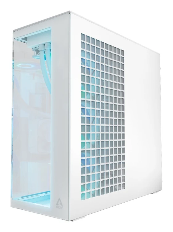 Okno Arctic Xtender Weiß Transparentes Glasfenster mit GPU mount