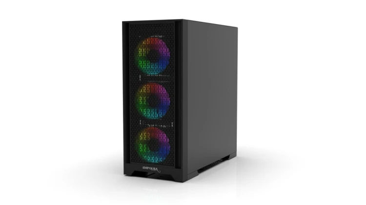 Inca EMG-17XB zabezpieczenia & uchwyty komputerów Midi Tower Czarny