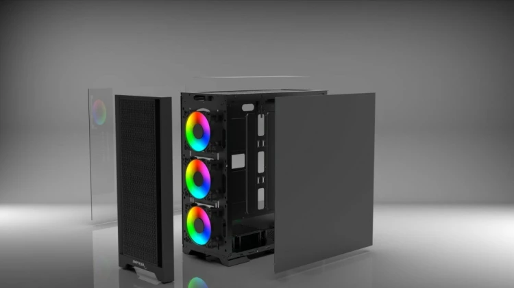 Inca EMG-17XB zabezpieczenia & uchwyty komputerów Midi Tower Czarny