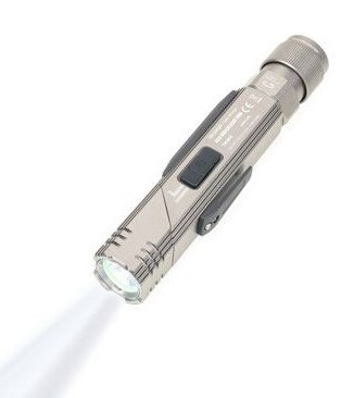 TROIKA ECO KNICKLICHT PRO Szary Magnetyczne mocowanie latarki COB LED