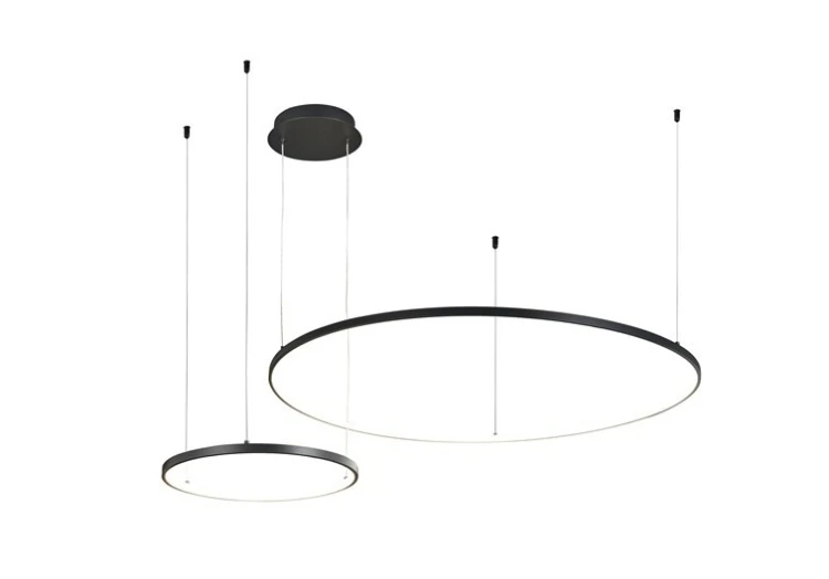 PENDANT LED LIGHT SIBIU 2XROUND 4000K BL