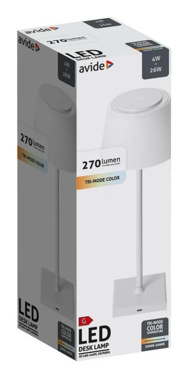 Avide ABLDL-USB-W-4W lampa stołowa LED G Biały