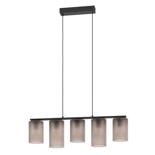 Lampa EGLO Colomera, elastyczny uchwyt, czarny, szary, stal, szkło
