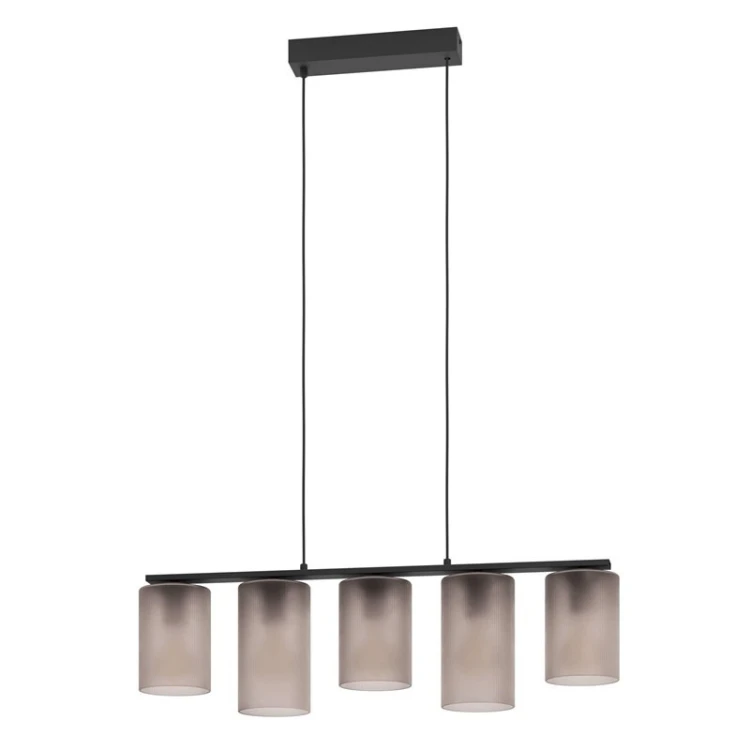 Lampa EGLO Colomera, elastyczny uchwyt, czarny, szary, stal, szkło