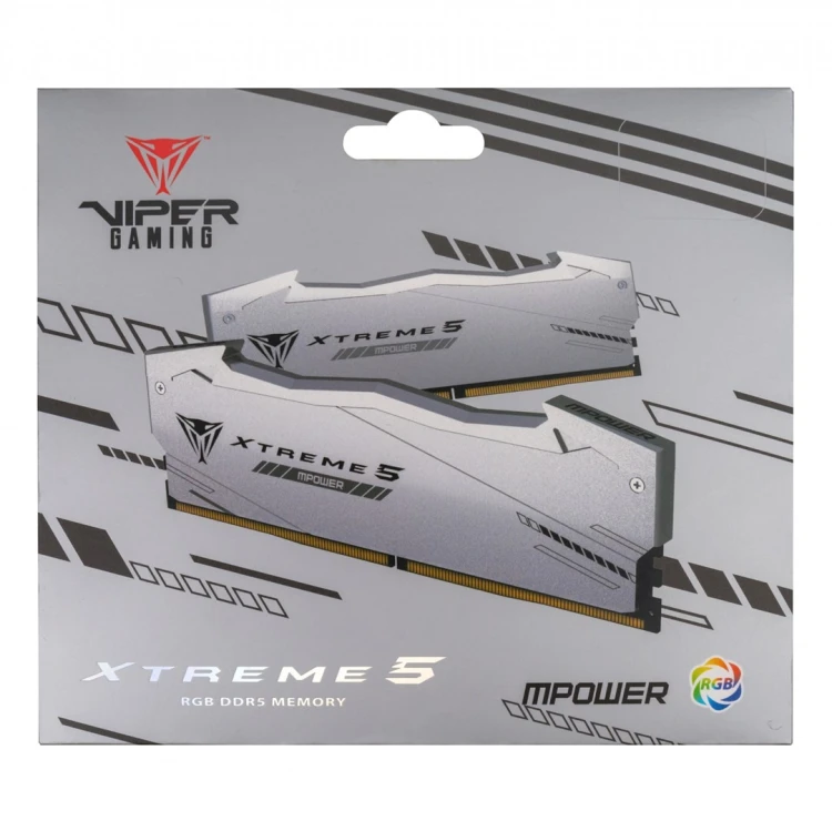 Patriot Memory Viper Xtreme 5 RGB moduł pamięci 32 GB 2 x 16 GB DDR5 6400 MT/s 288-pin DIMM Korekcja ECC