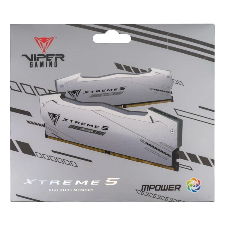 Patriot Memory Viper Xtreme 5 RGB moduł pamięci 32 GB 2 x 16 GB DDR5 8000 MT/s 288-pin DIMM Korekcja ECC