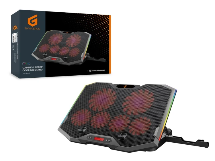 Conceptronic THYIA01B podkładka chłodząca do laptop 43,2 cm (17") Szary