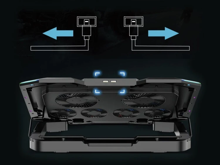Conceptronic THYIA01B podkładka chłodząca do laptop 43,2 cm (17") Szary