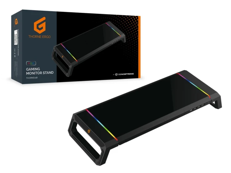 Conceptronic THORNE01B uchwyt / stojak do monitorów Biurko Czarny