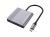 Conceptronic DONN13G stacja dokująca Przewodowa USB 3.2 Gen 1 (3.1 Gen 1) Type-C Szary