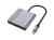 Conceptronic DONN13G stacja dokująca Przewodowa USB 3.2 Gen 1 (3.1 Gen 1) Type-C Szary