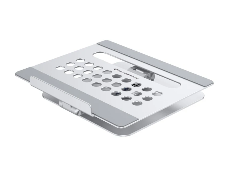 CONCEPTRONIC Uchwyt na laptopa ze stacją dokującą 7 w 1 srebrny