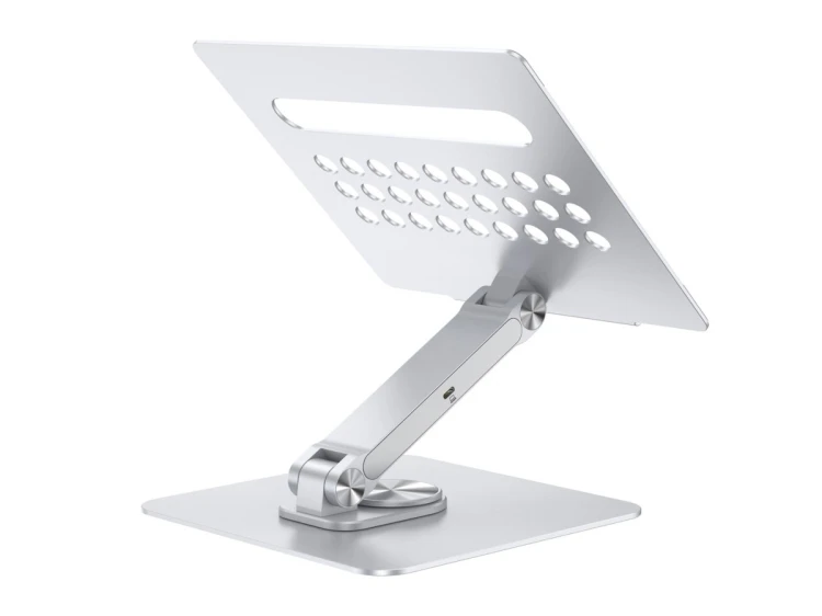 CONCEPTRONIC Uchwyt na laptopa ze stacją dokującą 7 w 1 srebrny