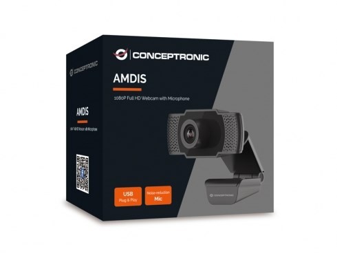 Conceptronic AMDIS kamera internetowa 2 MP 1920 x 1080 px USB 2.0 Czarny