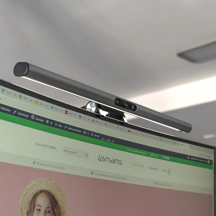 4smarts 2w1 LightBar Pro monitoria z kamerą, sreb.