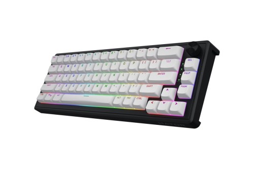 HATOR Skyfall 65 MAG ULTRA 8K klawiatura Gaming USB QWERTY US English Czarny, Biały