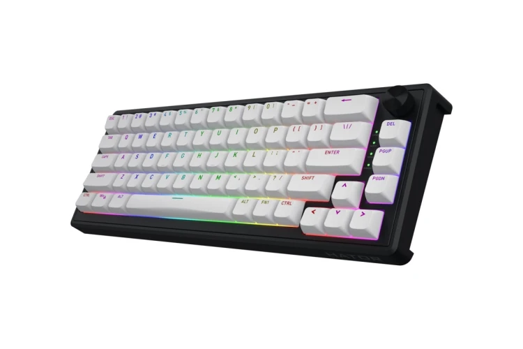 HATOR Skyfall 65 MAG ULTRA 8K klawiatura Gaming USB QWERTY US English Czarny, Biały
