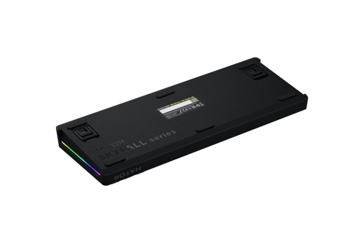 HATOR Skyfall 65 MAG ULTRA 8K klawiatura Gaming USB QWERTY US English Czarny, Biały