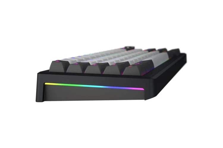 HATOR Skyfall Pro Wireless 65 klawiatura Gaming USB + RF Wireless + Bluetooth QWERTY US English Czarny, Szary