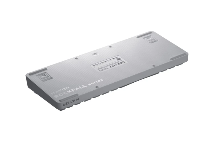 HATOR Rockfall 3 TKL Wireless klawiatura Uniwersalne USB + RF Wireless + Bluetooth QWERTY Angielski Biały