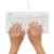 R-Go Tools Ergonomiczna R-Go Compact Break klawiatura, z oprogramowaniem do robienia przerw, QWERTZ (DE), przewodowa, biała