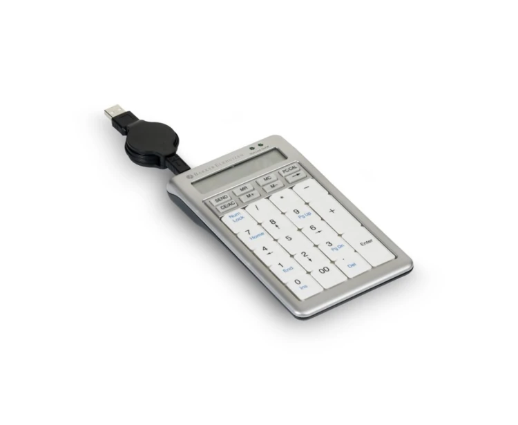 BakkerElkhuizen S-board 840 Numeric klawiatura numeryczna PC USB Jasny Szary, Biały