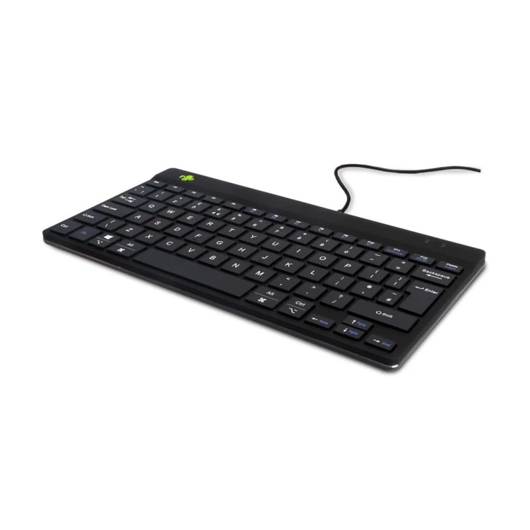R-Go Tools Ergonomiczna R-Go Compact Break klawiatura, z oprogramowaniem do robienia przerw, QWERTY (UK), przewodowa, czarna