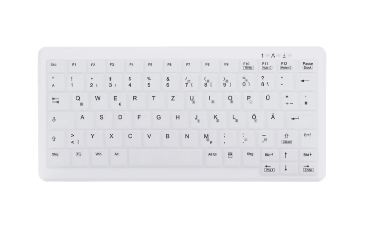 Contour Design Active Key AK-C4110 klawiatura Medyczna USB QWERTZ Niemiecki Biały