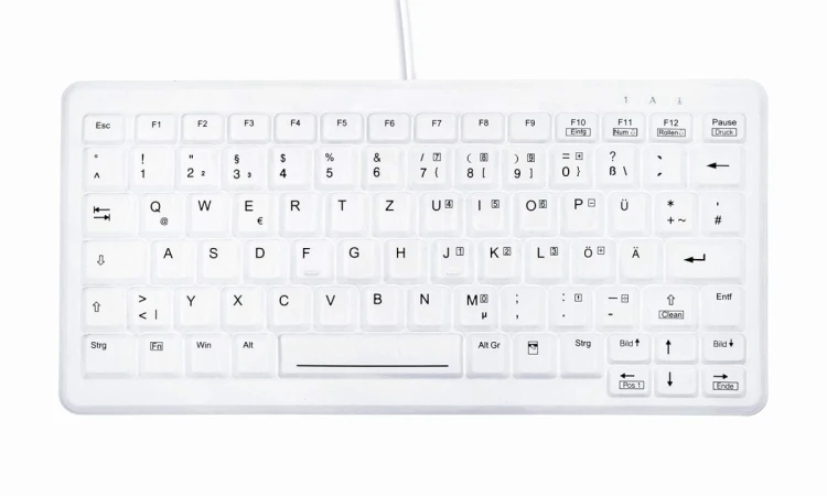 Contour Design Active Key AK-C4110 klawiatura Medyczna USB QWERTZ Niemiecki Biały