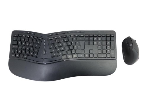 Conceptronic ORAZIO02PT klawiatura Dołączona myszka Biuro RF Wireless QWERTY Portugalski Czarny