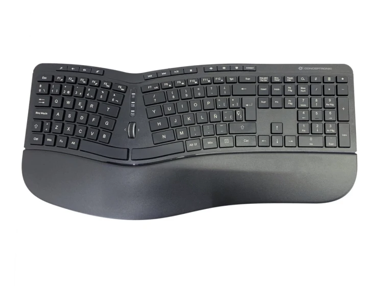 Conceptronic ORAZIO02ES klawiatura Dołączona myszka Biuro RF Wireless QWERTY Hiszpański Czarny