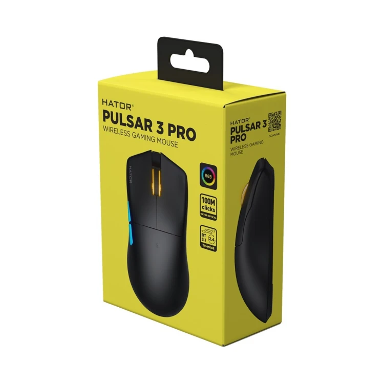 Mysz dla graczy Hator Pulsar 3 Pro Wireless czarna