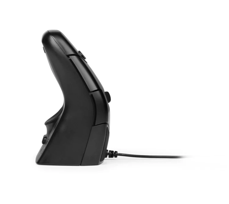 Mysz pionowa Bakker Elkhuizen DXT 3 - ergonomiczna, prawo- i leworęczna - optyczna - 7 przycisków - bezprzewodowa, przewodowa - 2,4 GHz, USB-C - odbio