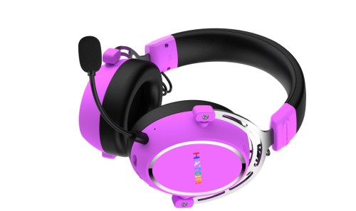 Słuchawki dla graczy Hator HYPERGANG 3 Wireless bezprzewodowe fioletowe