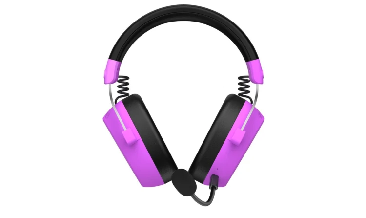 Słuchawki dla graczy Hator HYPERGANG 3 Wireless bezprzewodowe fioletowe